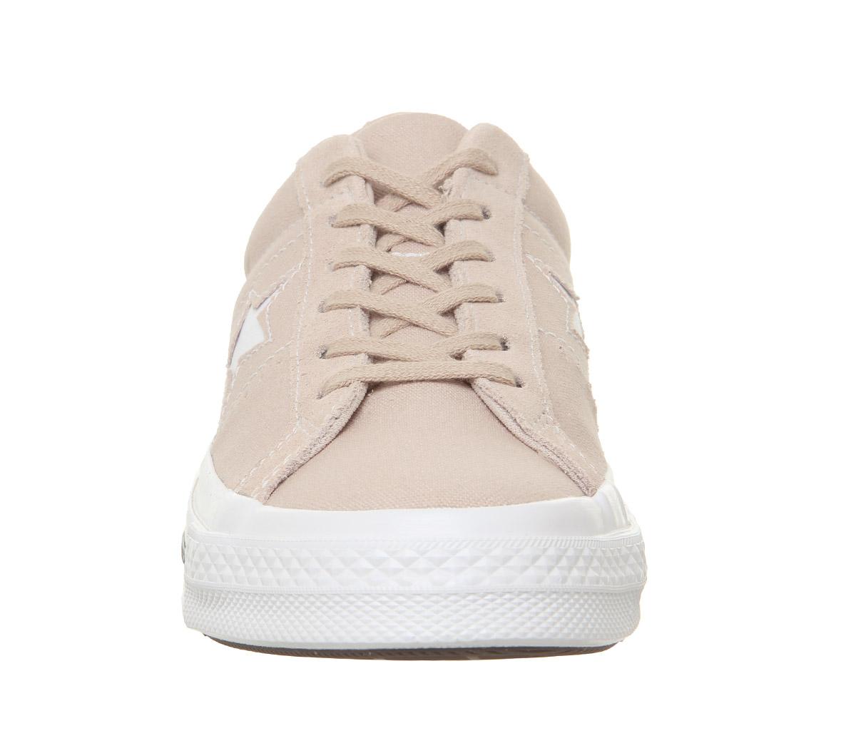 ConverseOne Star TrainersParticle Beige White Black