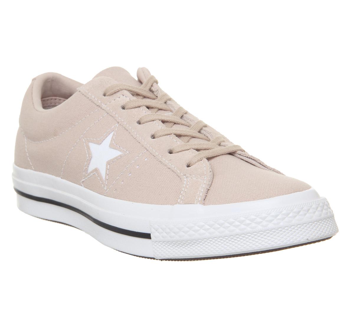 ConverseOne Star TrainersParticle Beige White Black