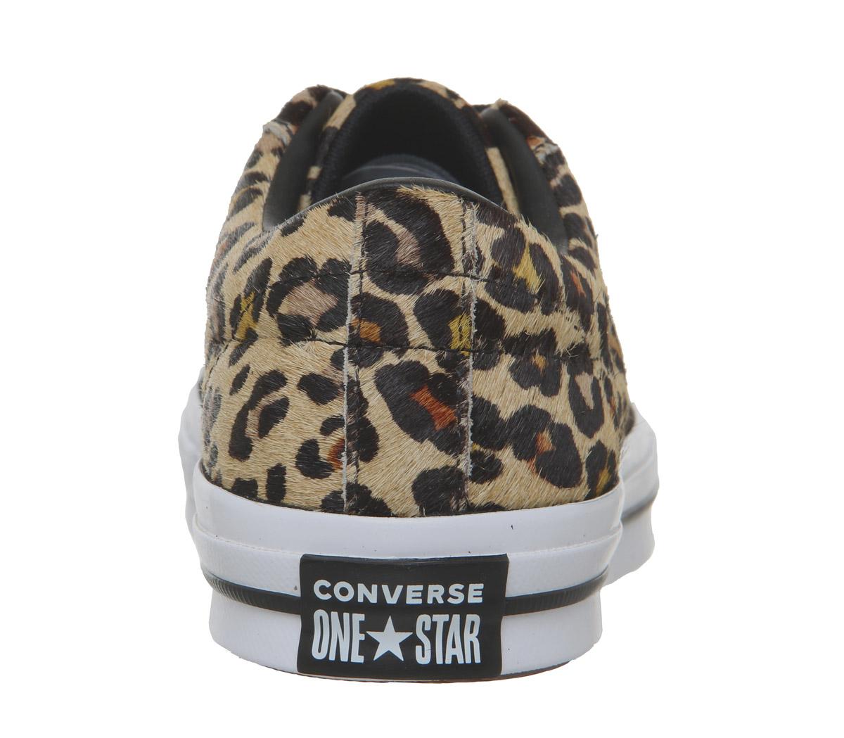 ConverseOne StarLeopard Black White