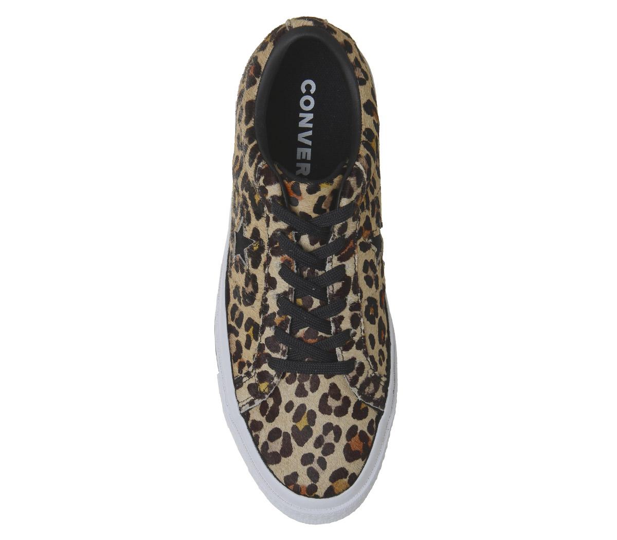ConverseOne StarLeopard Black White
