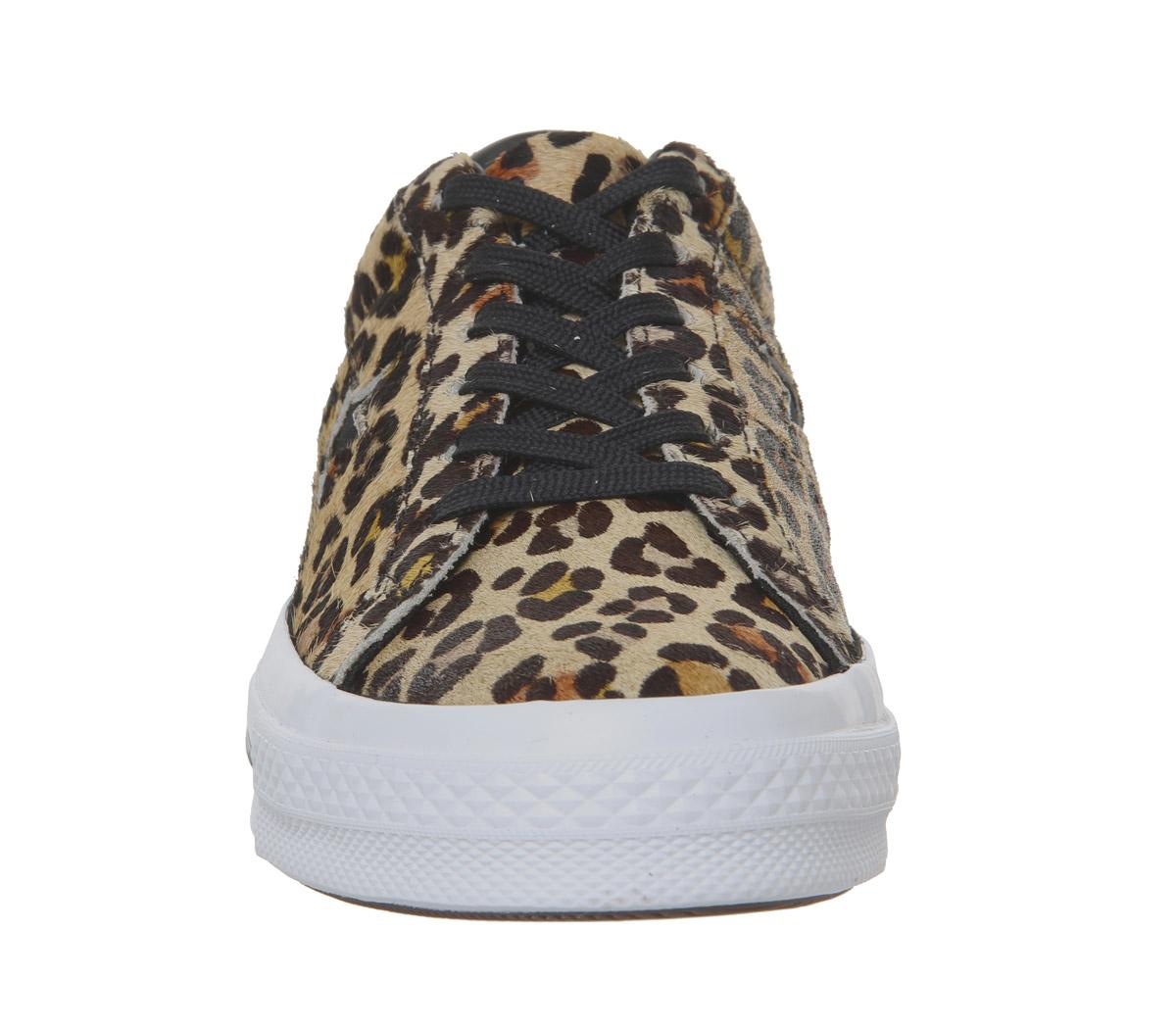 ConverseOne StarLeopard Black White
