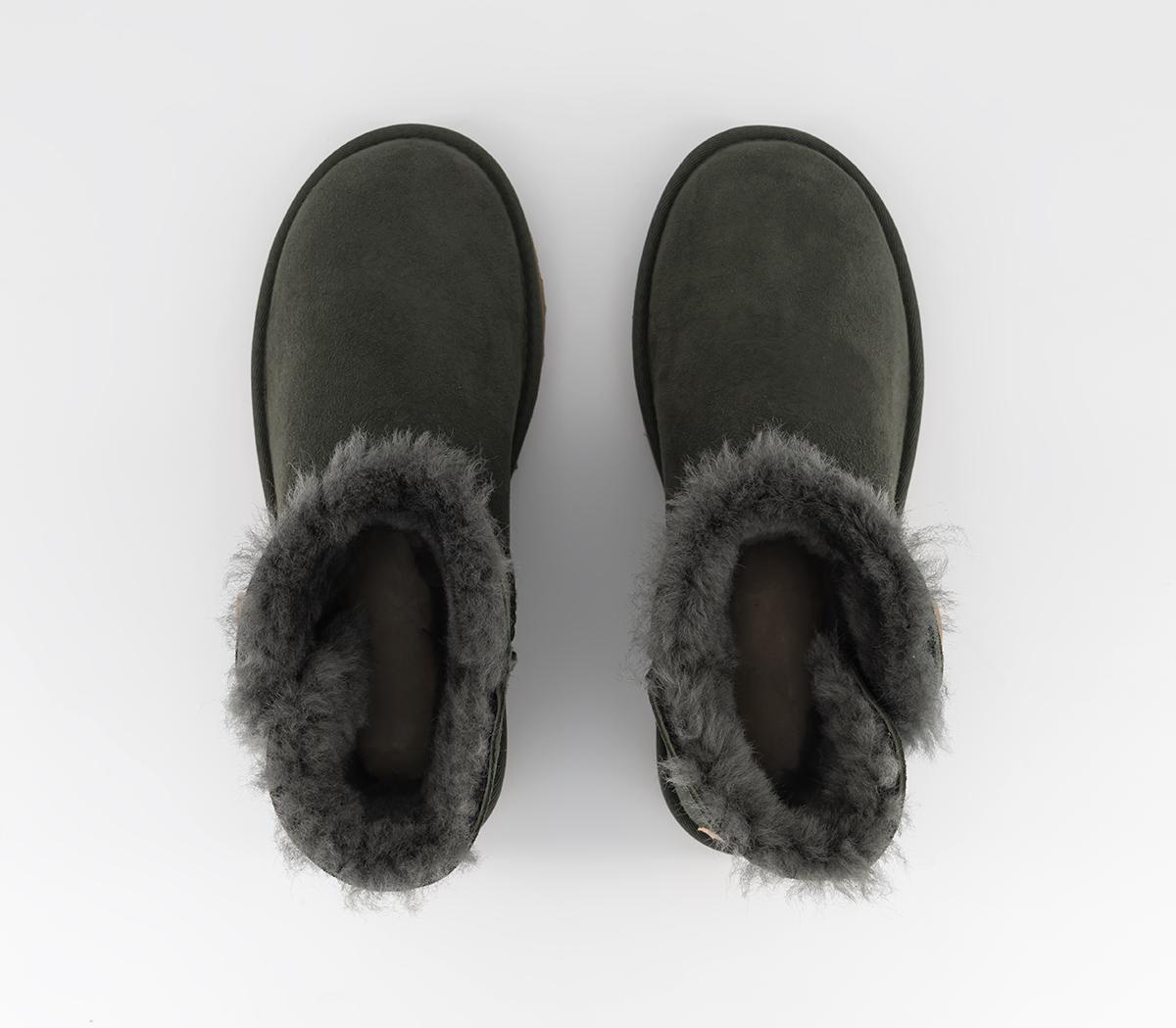 UGG Mini Bailey Button II Boots UGG Mini Bailey Button II Boots Forest Night