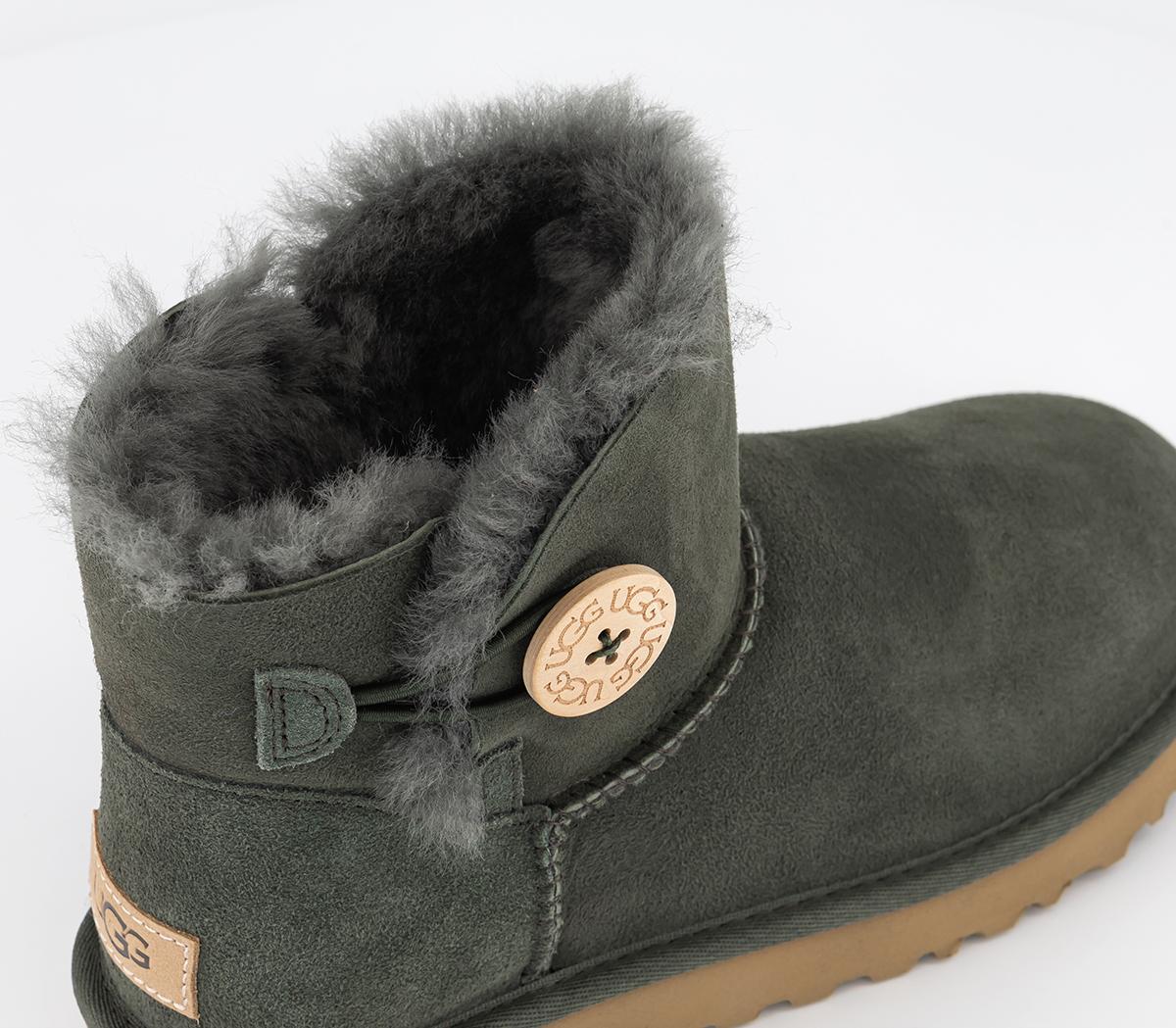UGG Mini Bailey Button II Boots UGG Mini Bailey Button II Boots Forest Night