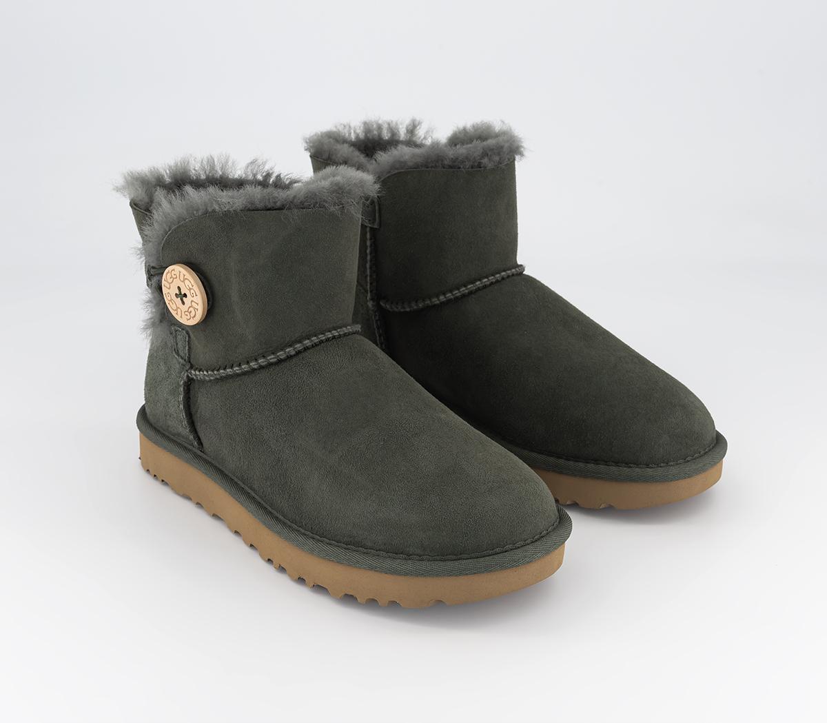 UGG Mini Bailey Button II Boots UGG Mini Bailey Button II Boots Forest Night