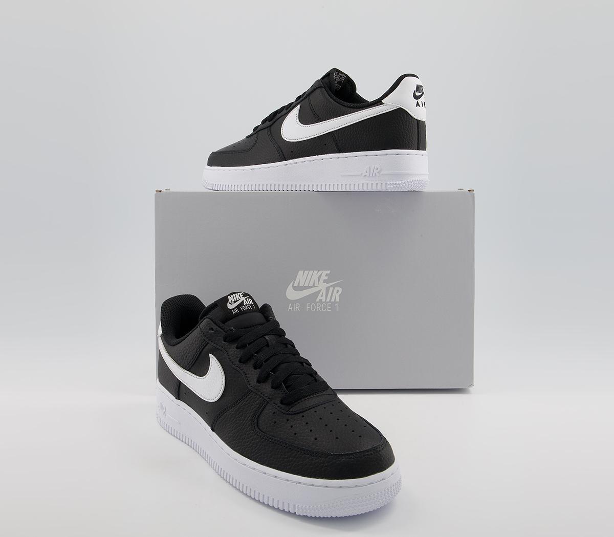 Nike Air Force 1 07 Trainers Black White Black White - Nike Air Force 1