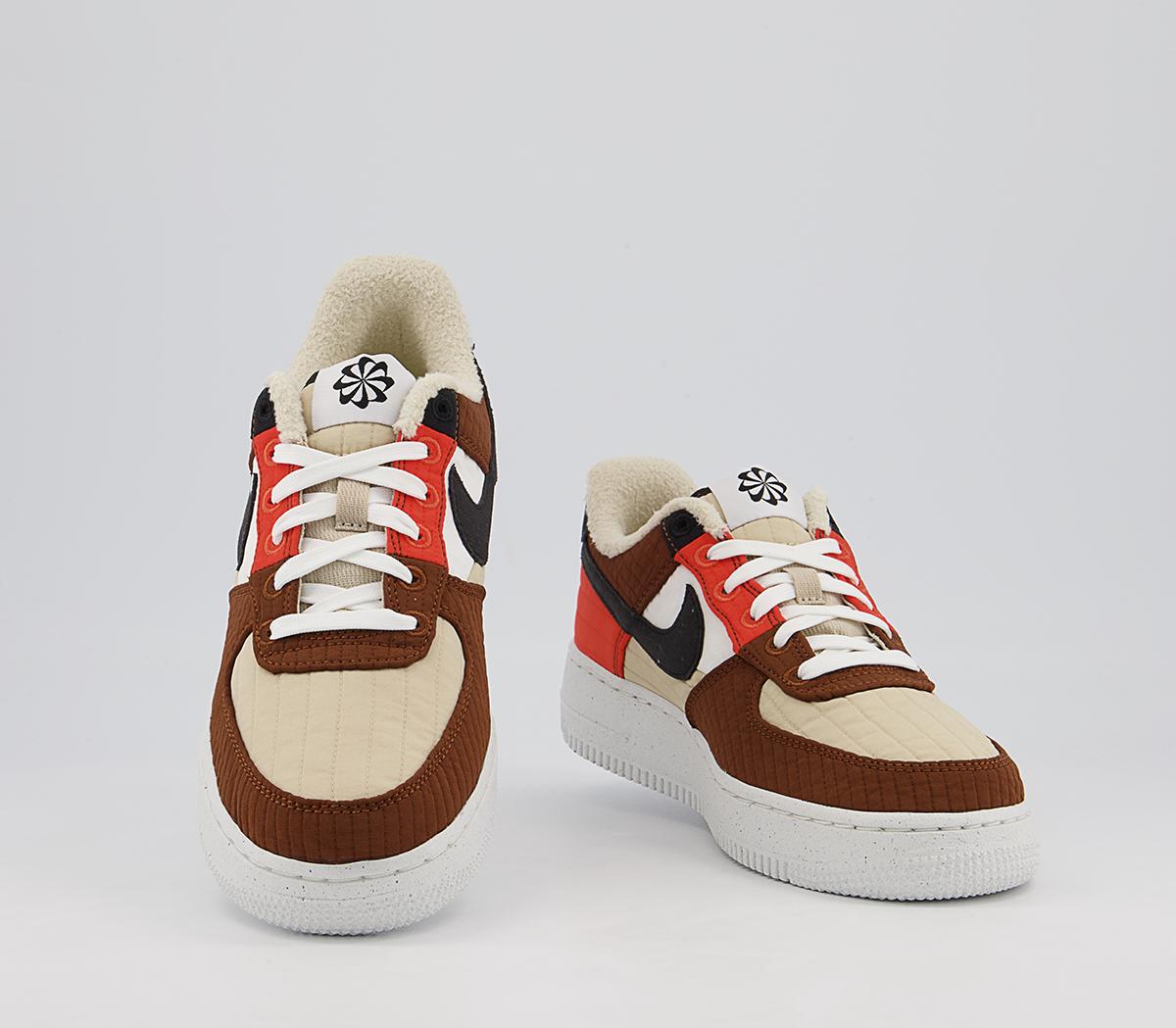 Nike Air Force 1 07 Trainers Nike Air Force 1 07 Trainers Lxx Rattan Black Pecan Summit White Orange Barely