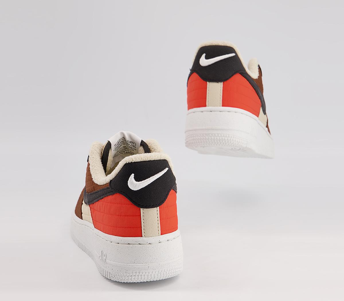 Nike Air Force 1 07 Trainers Nike Air Force 1 07 Trainers Lxx Rattan Black Pecan Summit White Orange Barely