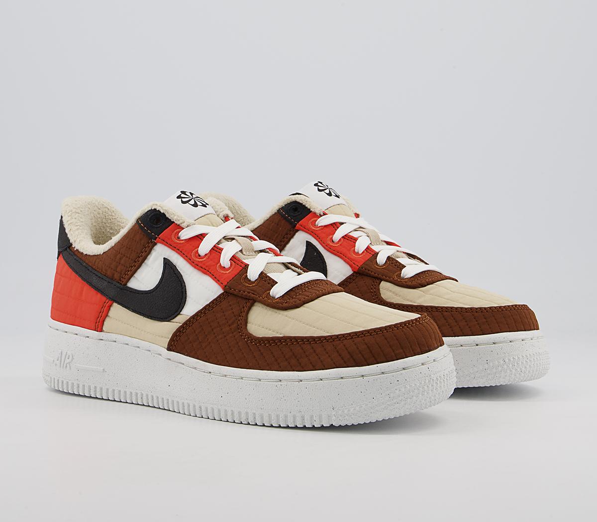 Nike Air Force 1 07 Trainers Nike Air Force 1 07 Trainers Lxx Rattan Black Pecan Summit White Orange Barely
