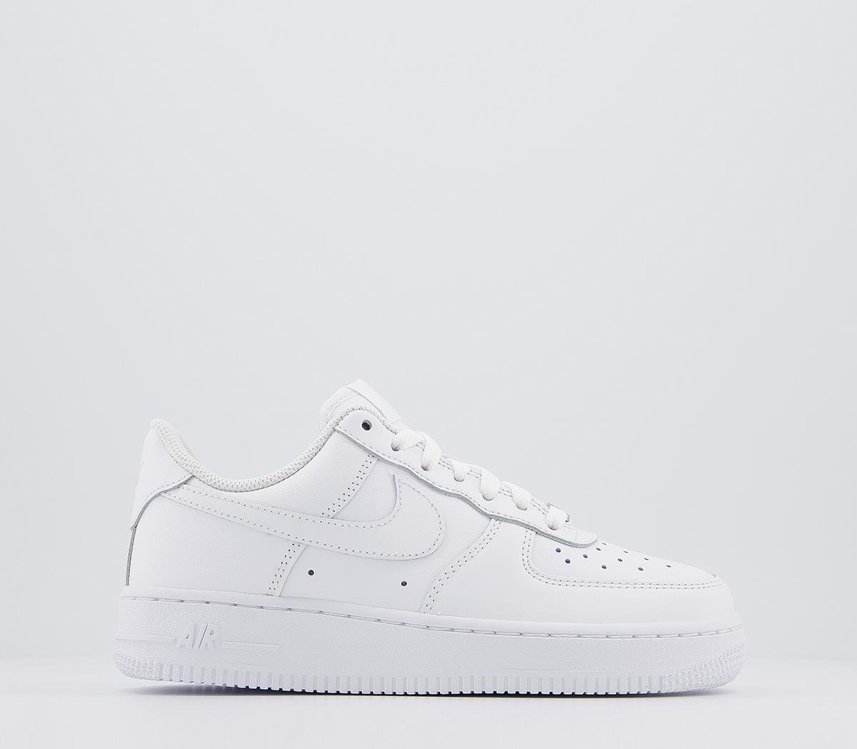 nike white air force trainers