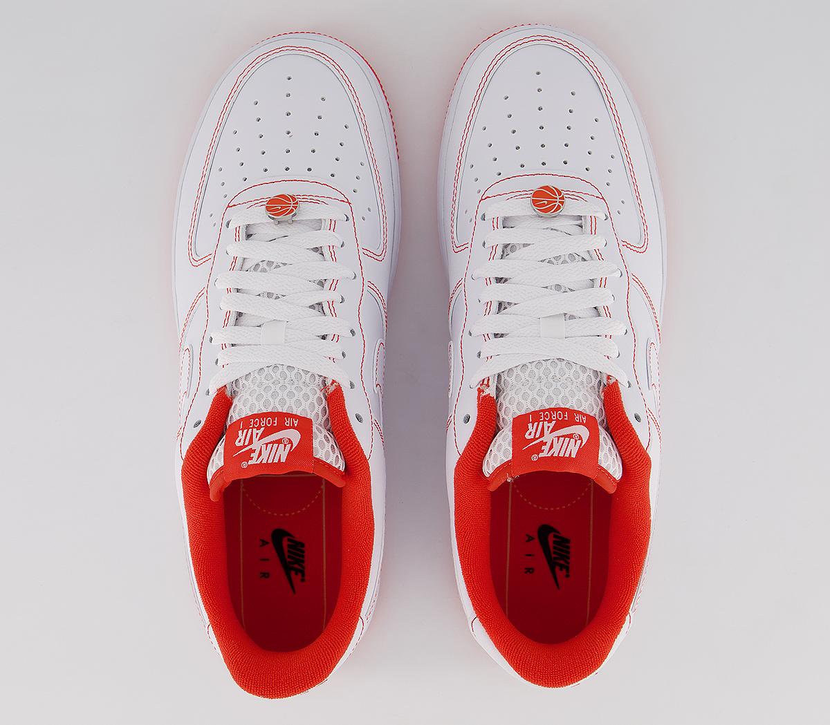 NikeAir Force 1 07 TrainersWhite Black Team Orange