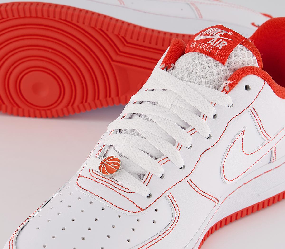NikeAir Force 1 07 TrainersWhite Black Team Orange