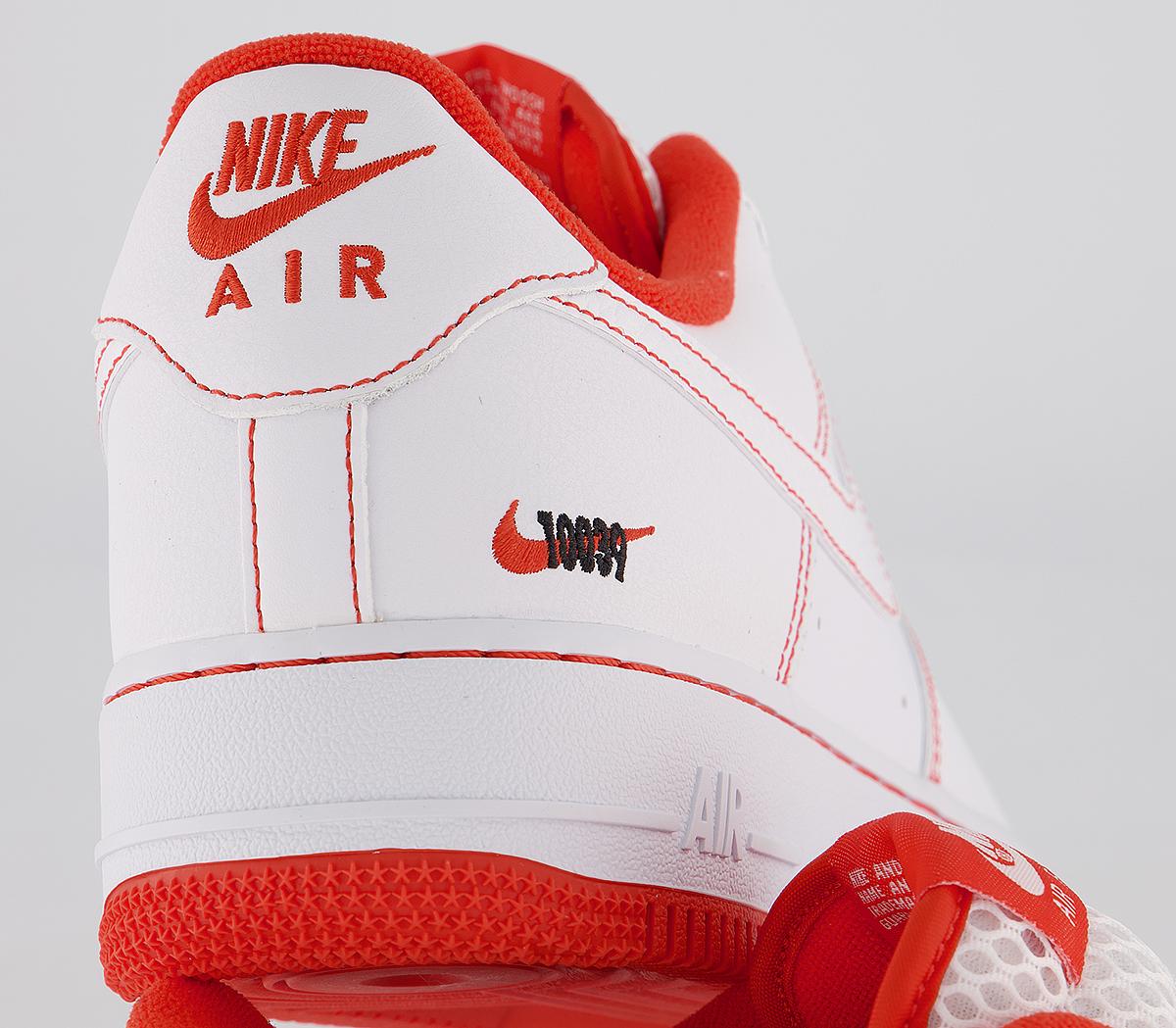 NikeAir Force 1 07 TrainersWhite Black Team Orange