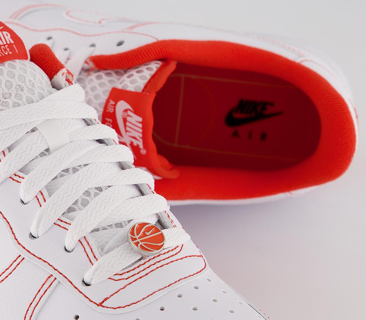 NikeAir Force 1 07 TrainersWhite Black Team Orange