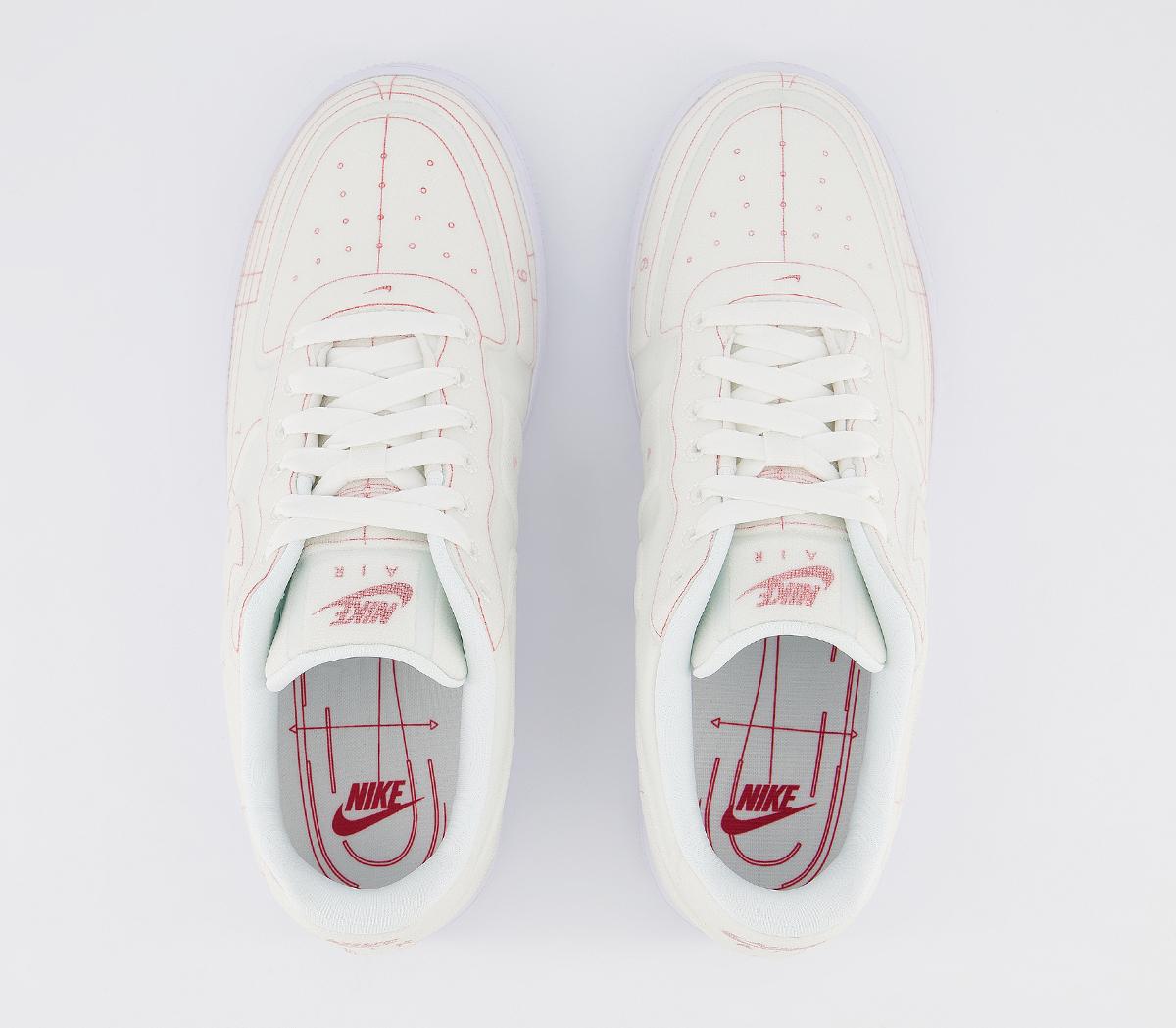 NikeAir Force 1 07 TrainersSummit White University Red Lx F