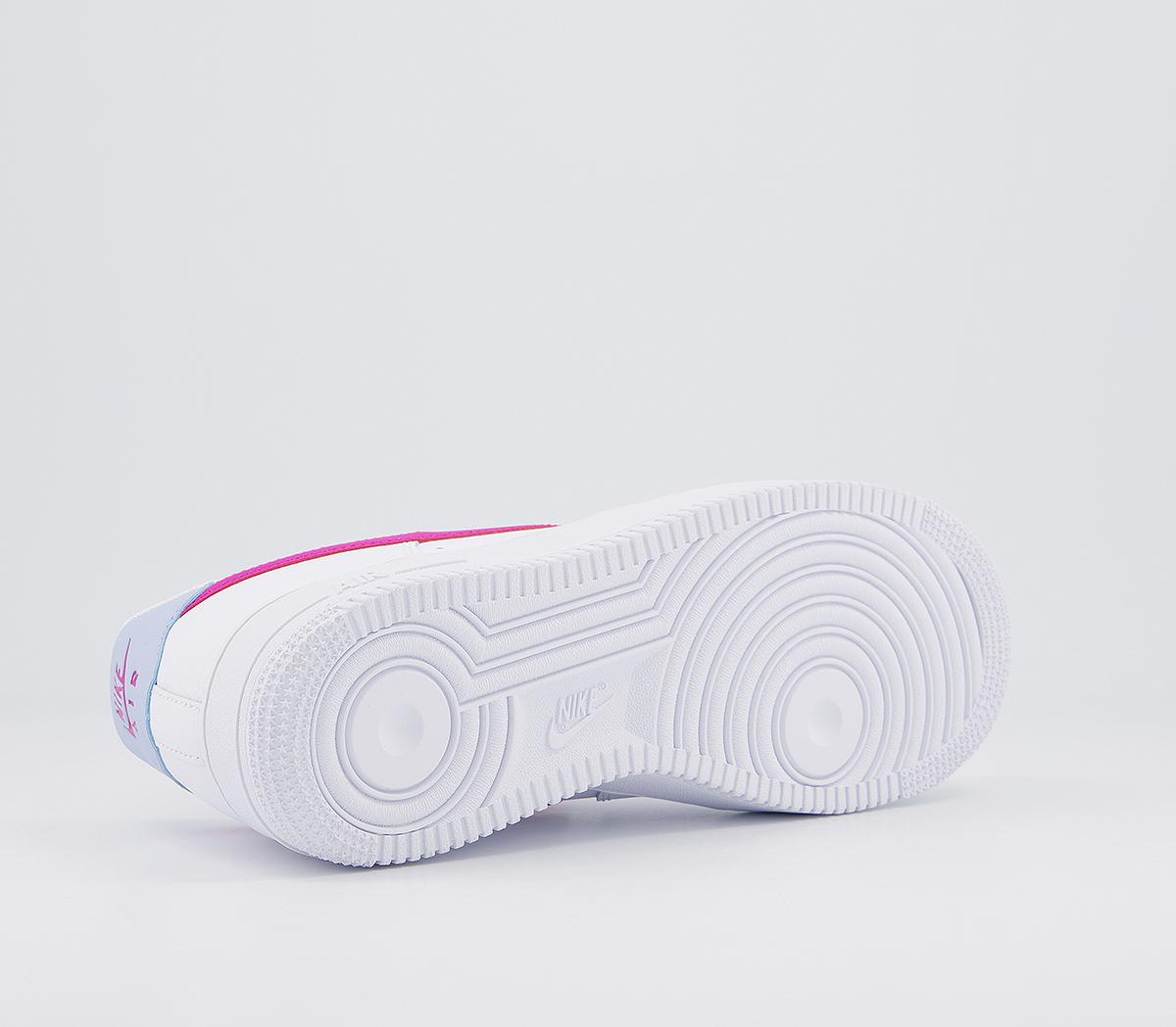 NikeAir Force 1 07 TrainersWhite Fire Pink Hydrogen Blue F
