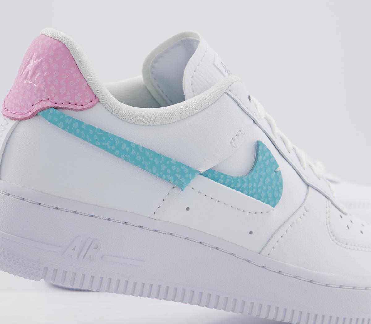 white bleached aqua pink rise lxx