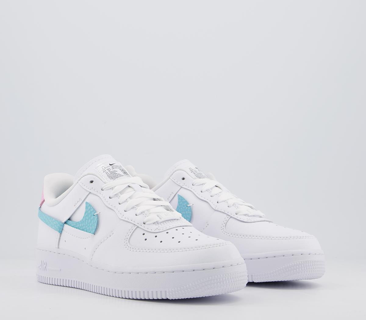 nike air force bleached aqua