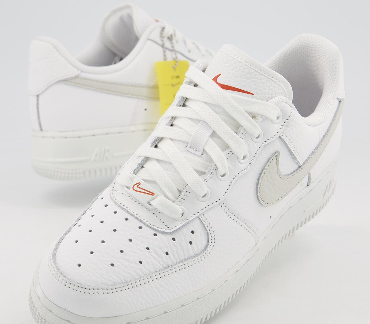 Air force 1 07 trainers summit white white solar flare starfish metallic s Clearance