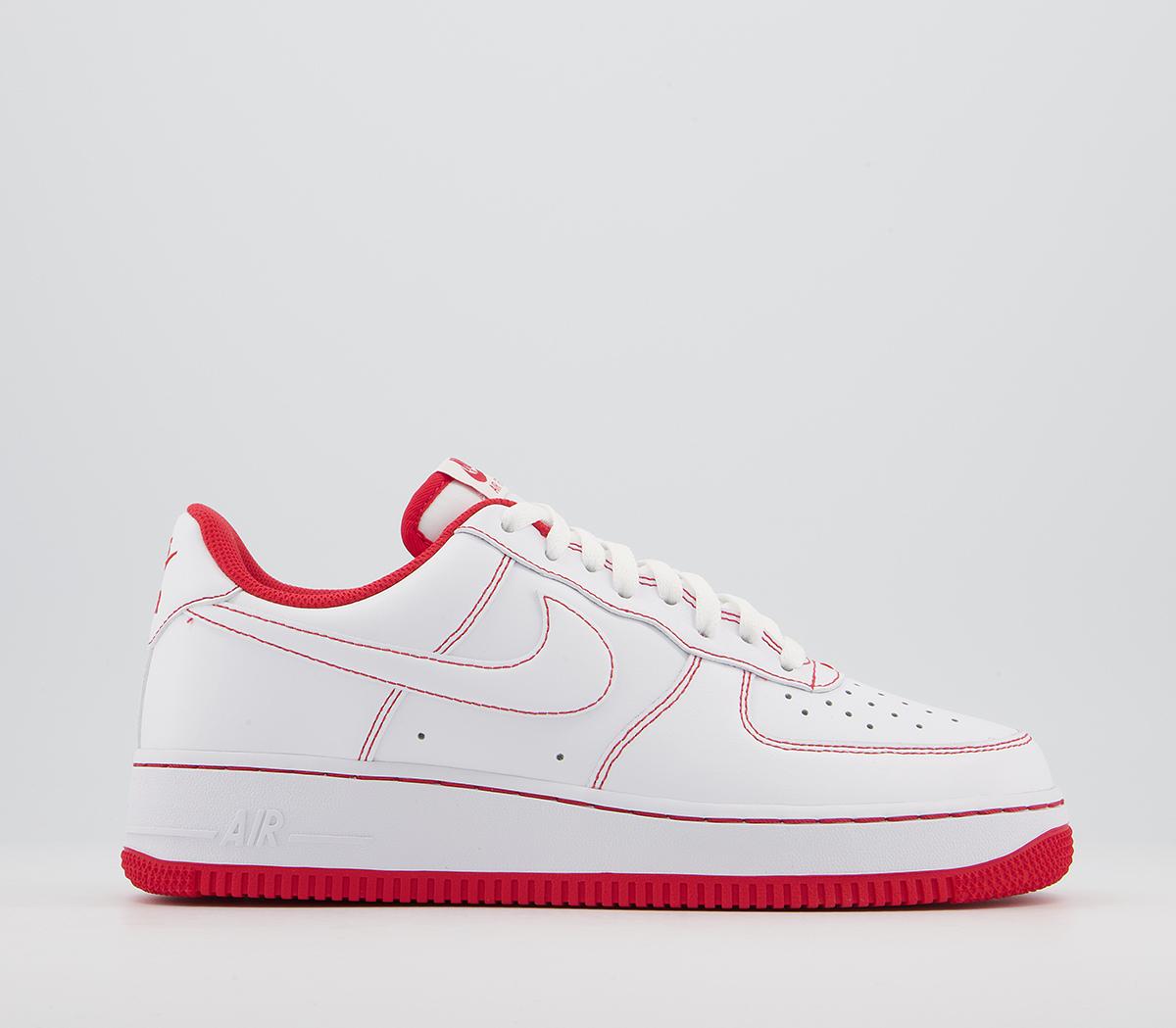 NikeAir Force 1 07 TrainersStitch White University Red