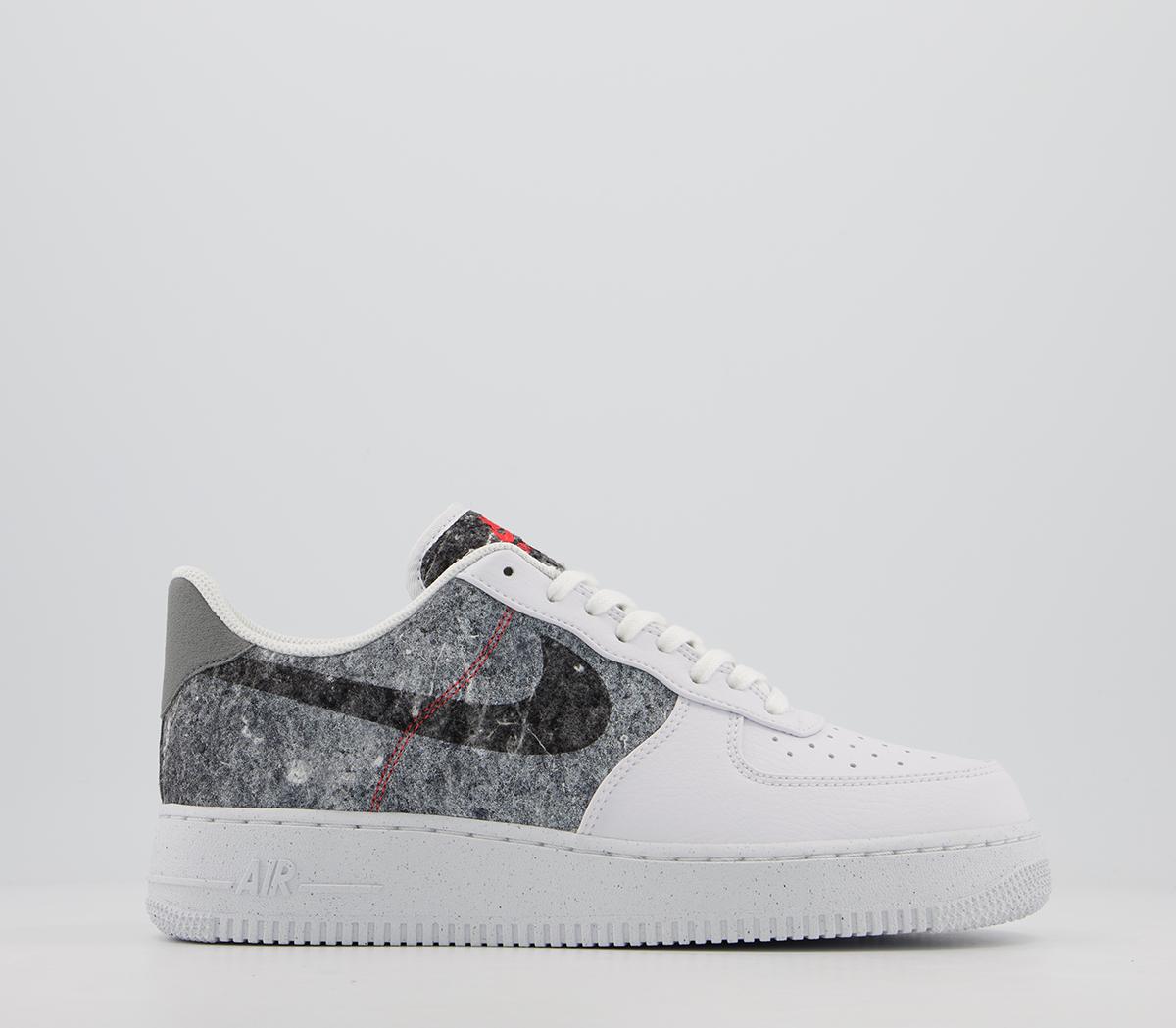 NikeAir Force 1 07 TrainersWhite Clear Bright Crimson Smoke Grey