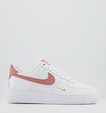 Nike Air Force 1 07 Trainers White Rust Pink White Rust Pink