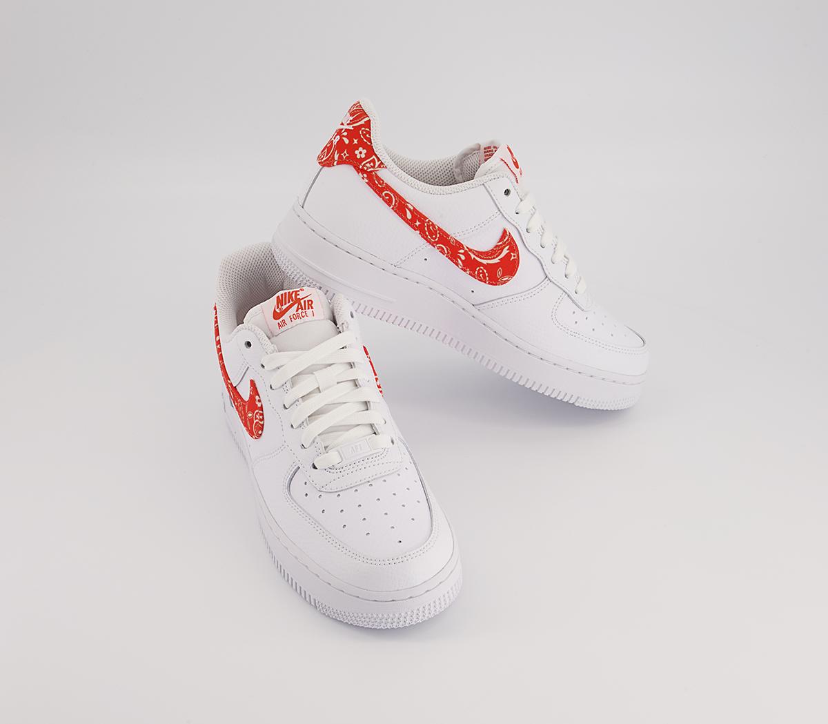Nike Air Force 1 07 Trainers Nike Air Force 1 07 Trainers White Rush Orange White