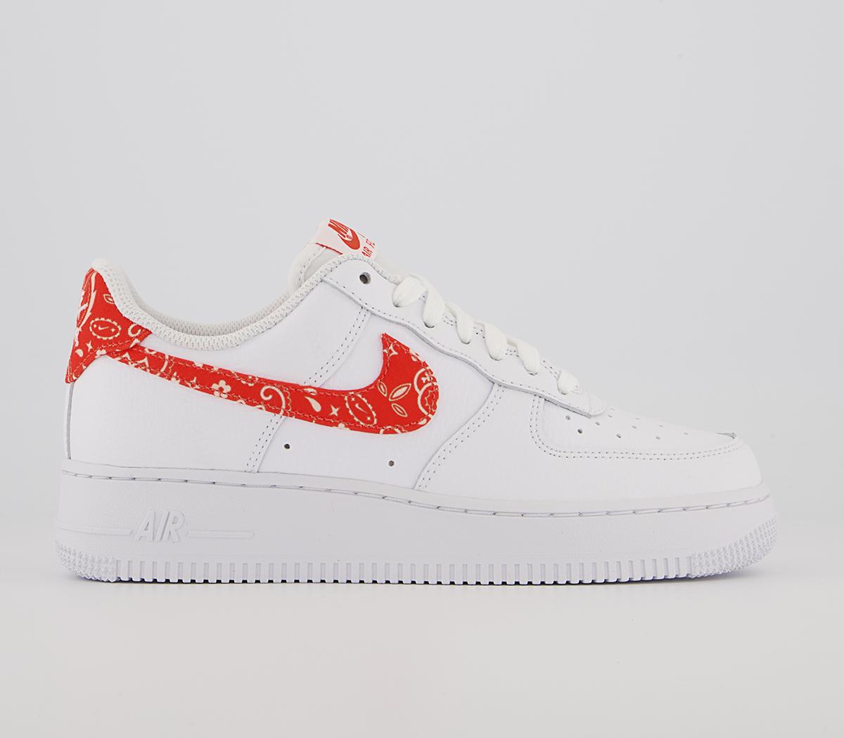 Orange white air hot sale force 1