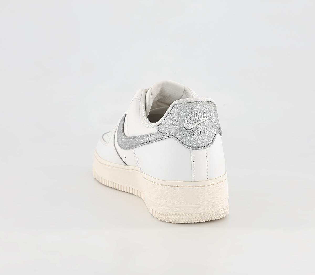 air force 1 summit white metallic silver
