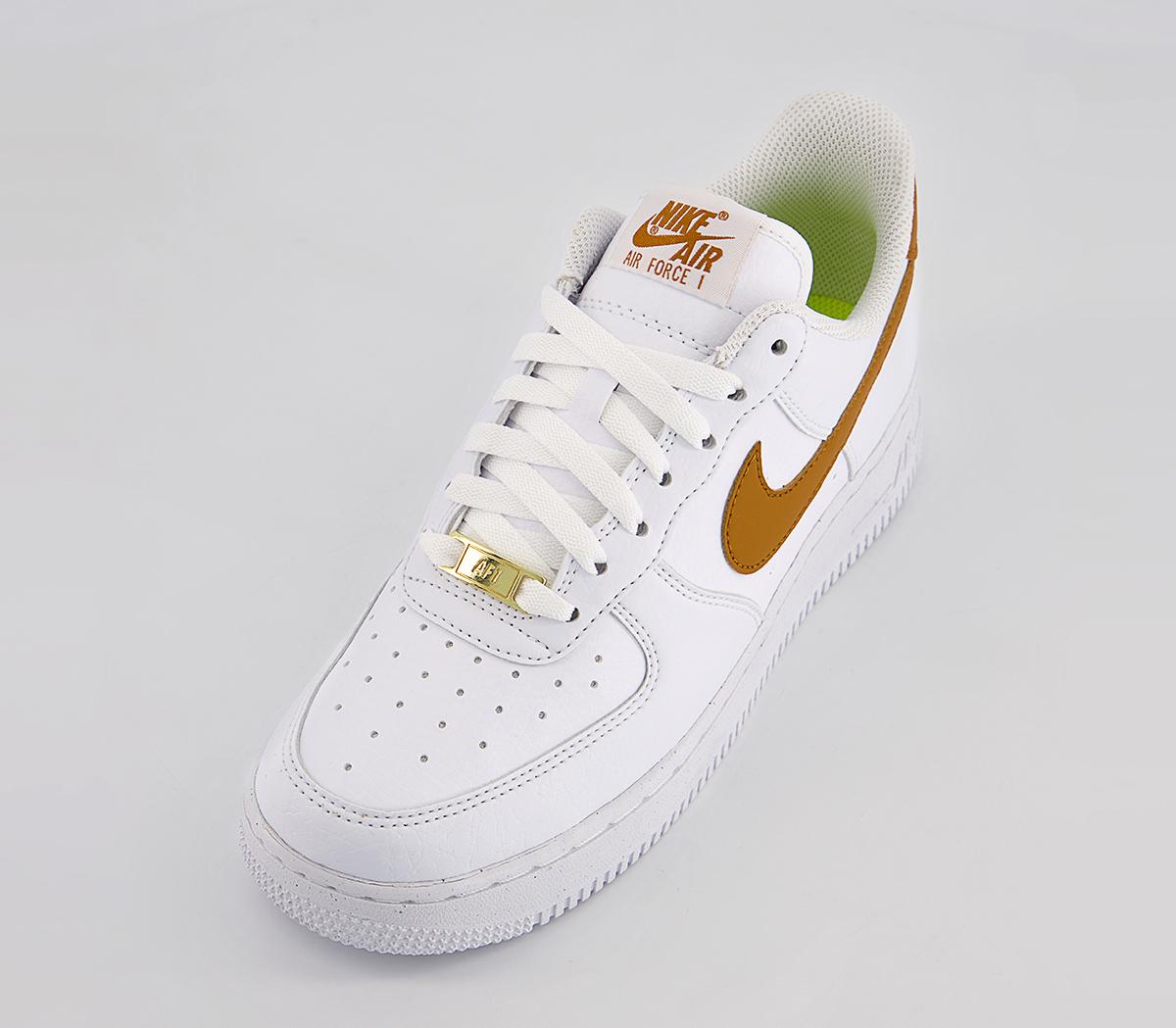 Air Force One Gold Suede Next Nature White And Gold Air Forces Nike Air  Force 07