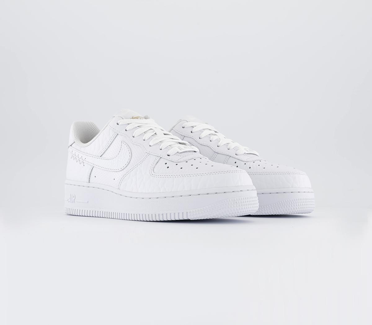 Nike Air Force 1 07 Trainers White Metallic Gold Summit White Womens Trainers