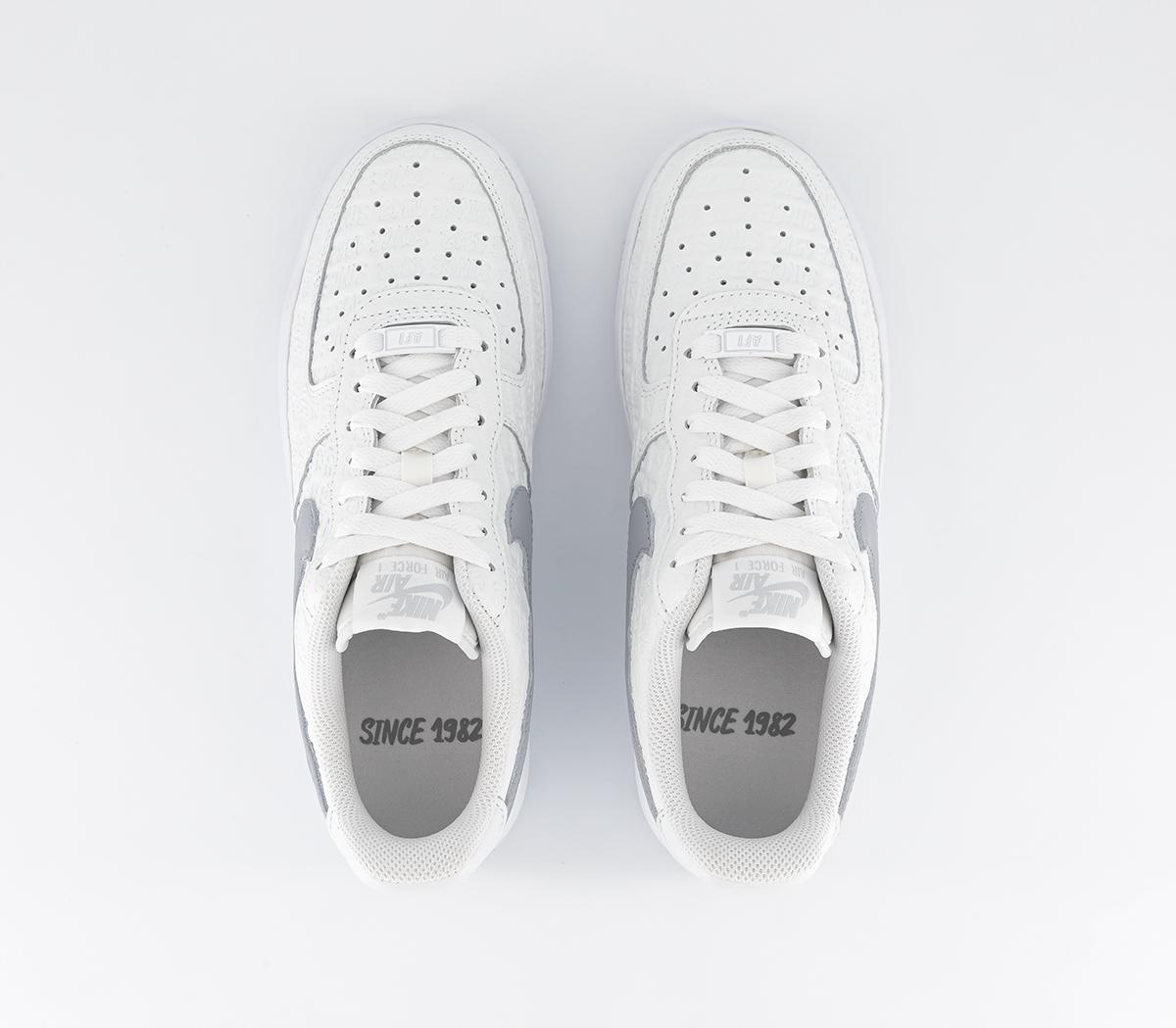 air force 1 07 trainers white cool grey metallic gold