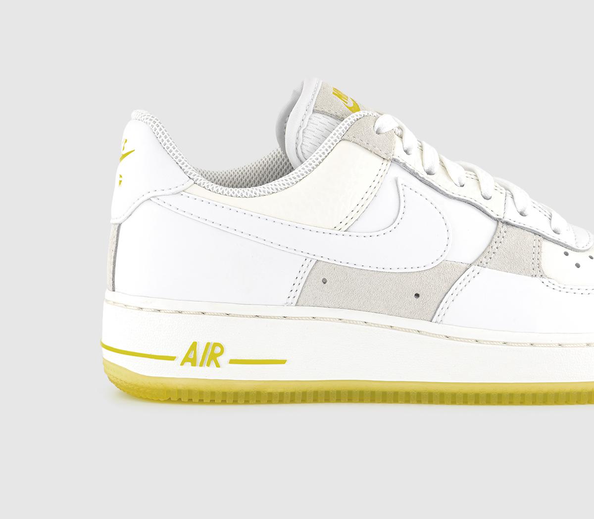 NikeAir Force 1 07 TrainersSummit White Opti Yellow Sail