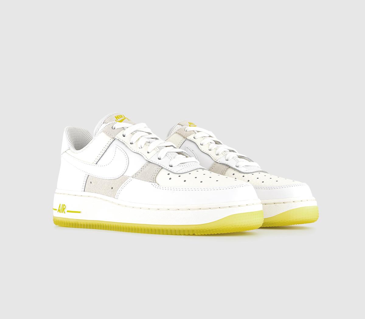 NikeAir Force 1 07 TrainersSummit White Opti Yellow Sail