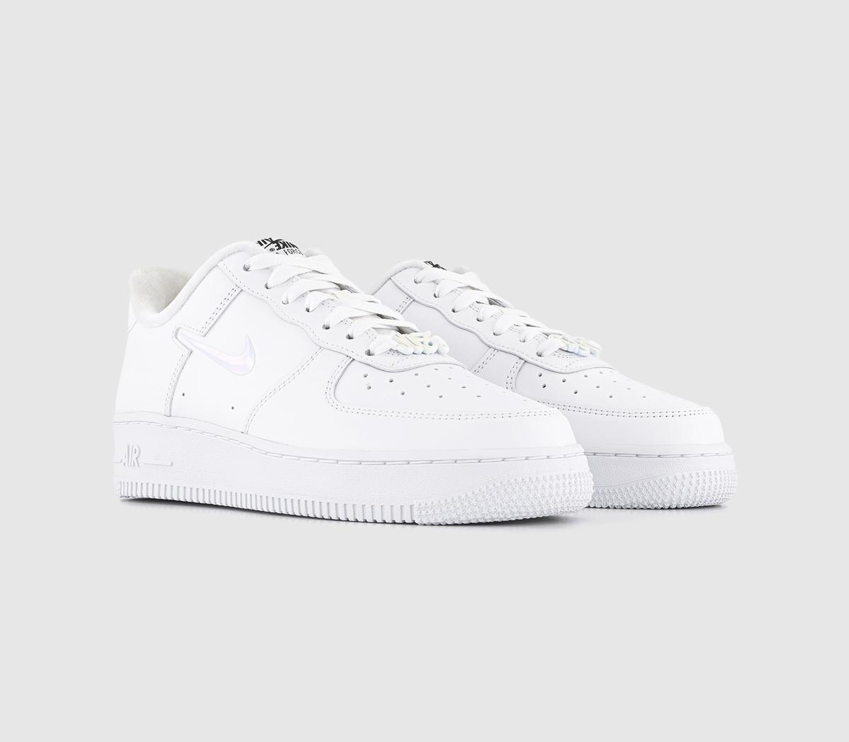 Nike Womens Air Force 1 07 White Multi Color Black, 5.5