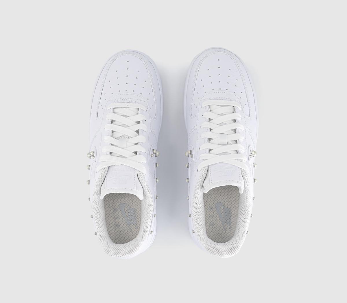 NikeAir Force 1 07 TrainersWhite White White Metallic Silver
