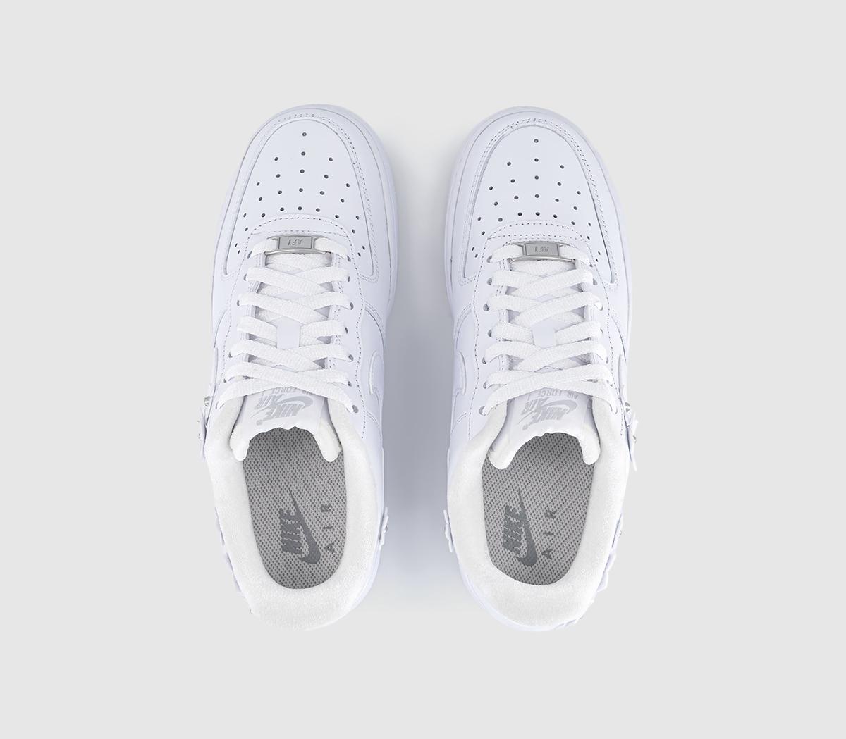 NikeAir Force 1 07 TrainersWhite White Wolf Grey Metallic Silver