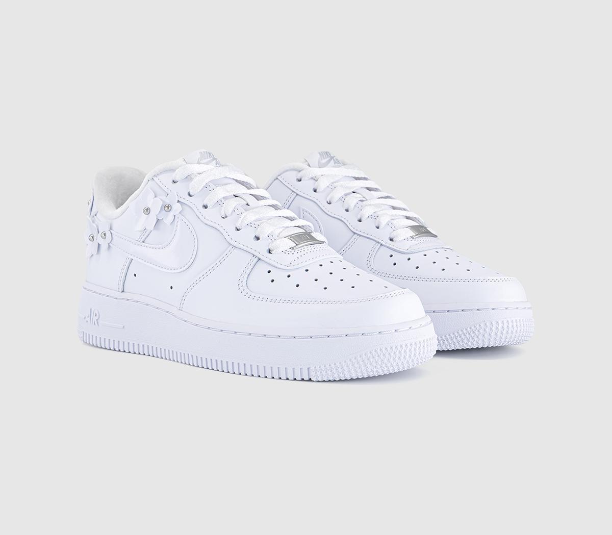NikeAir Force 1 07 TrainersWhite White Wolf Grey Metallic Silver
