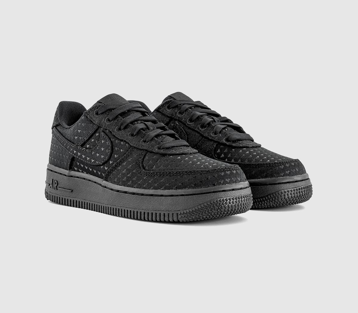 NikeAir Force 1 07 TrainersBlack Black University Red