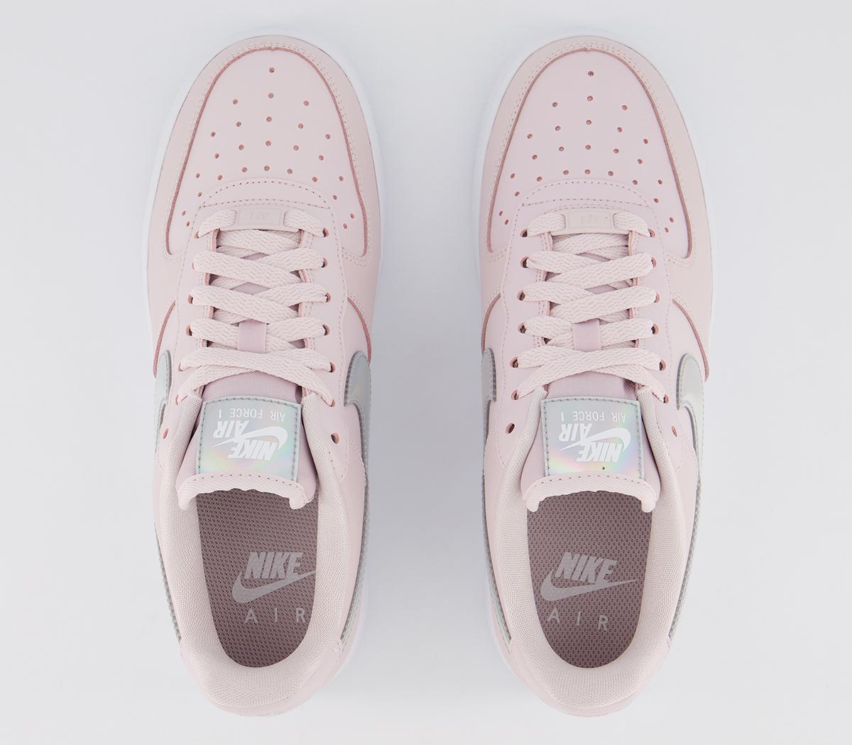 Nike Air Force 1 07 Trainers Barely Rose Irridescent White F - Women's ...