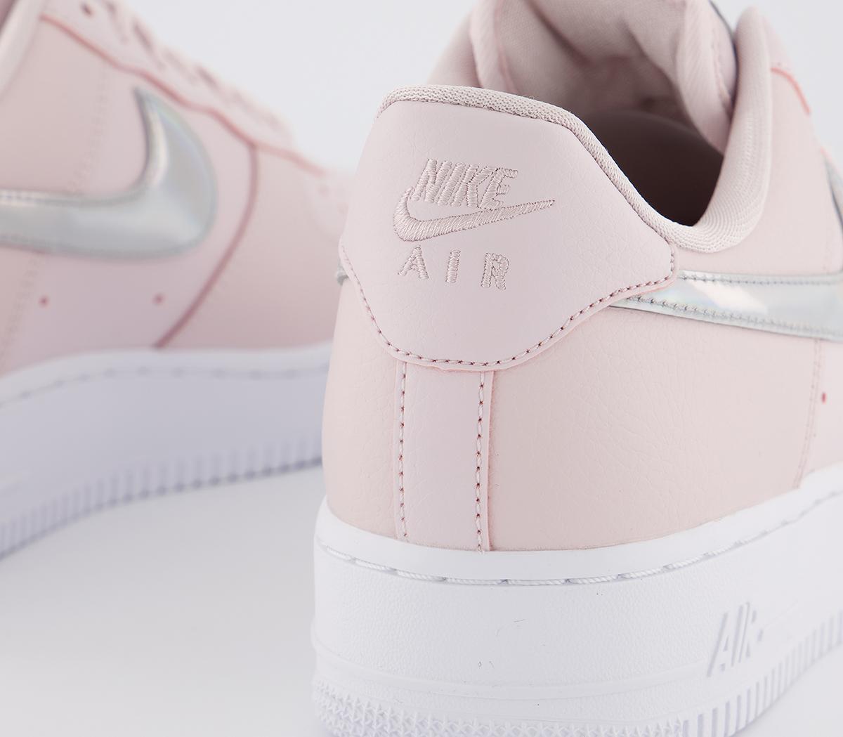 Nike Air Force 1 07 Trainers Barely Rose Irridescent White F - Women's ...