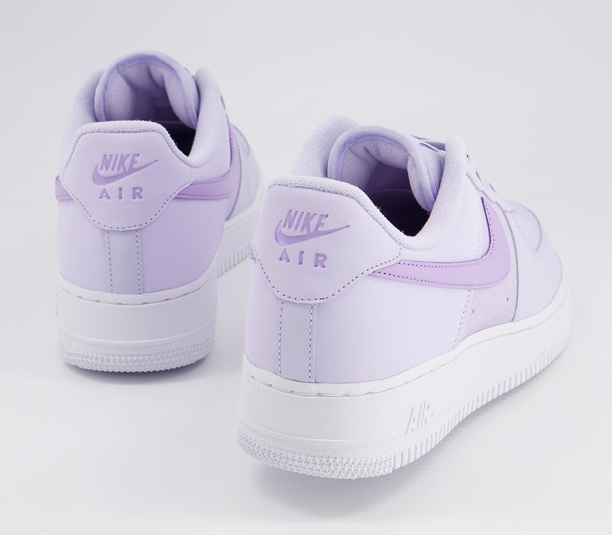 Nike Air Force 1 07 Trainers Pure Violet Lilac White Women's Trainers