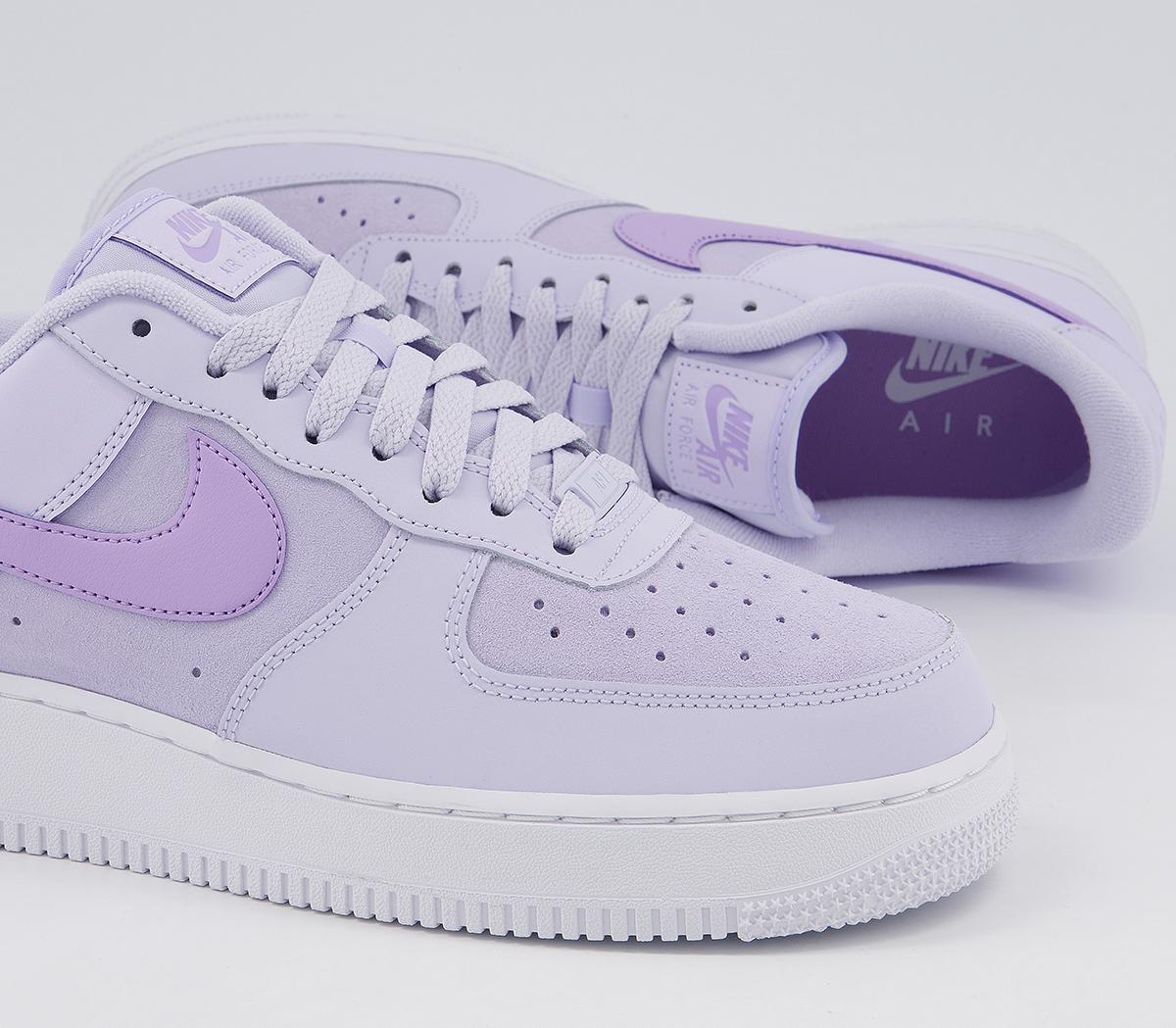 Nike Air Force 1 07 Trainers Pure Violet Lilac White Women