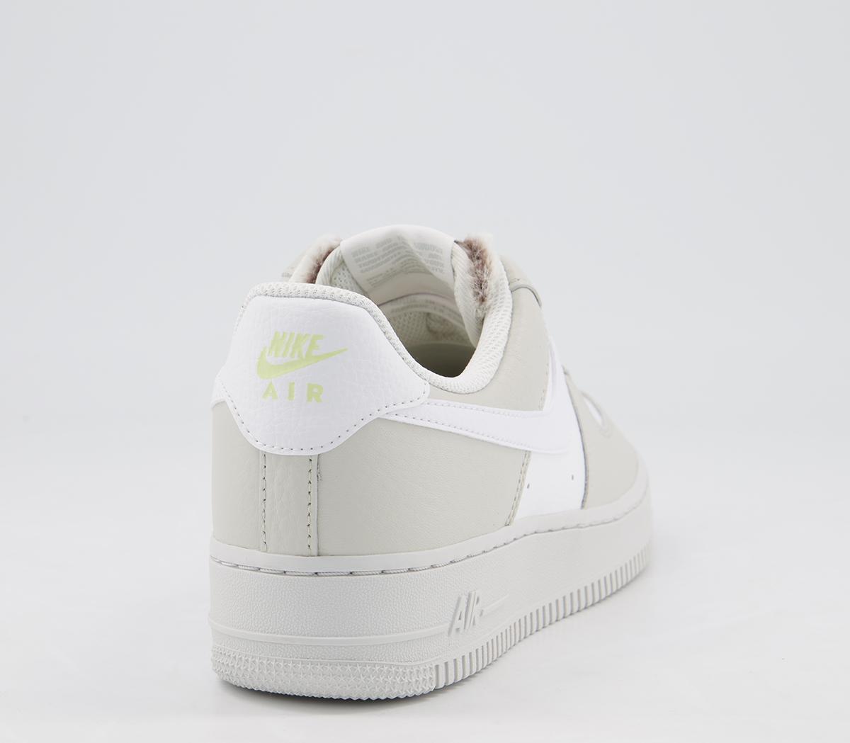 Nike Air Force 07 Trainers Light Bone White Nike Sportswear Womens 
