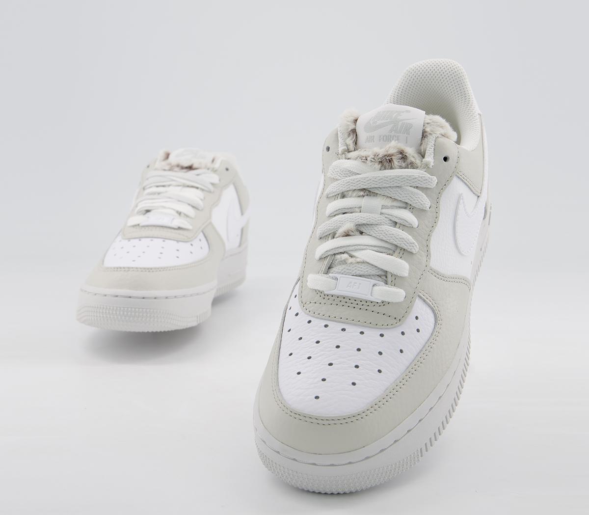Nike Air Force 07 Trainers Light Bone White Nike Sportswear Womens 