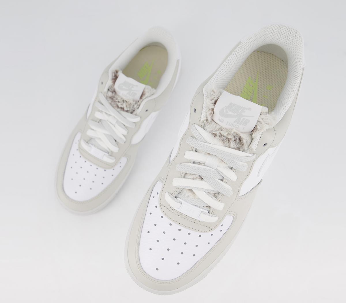 Nike Air Force 07 Trainers Light Bone White Photon Dust Life