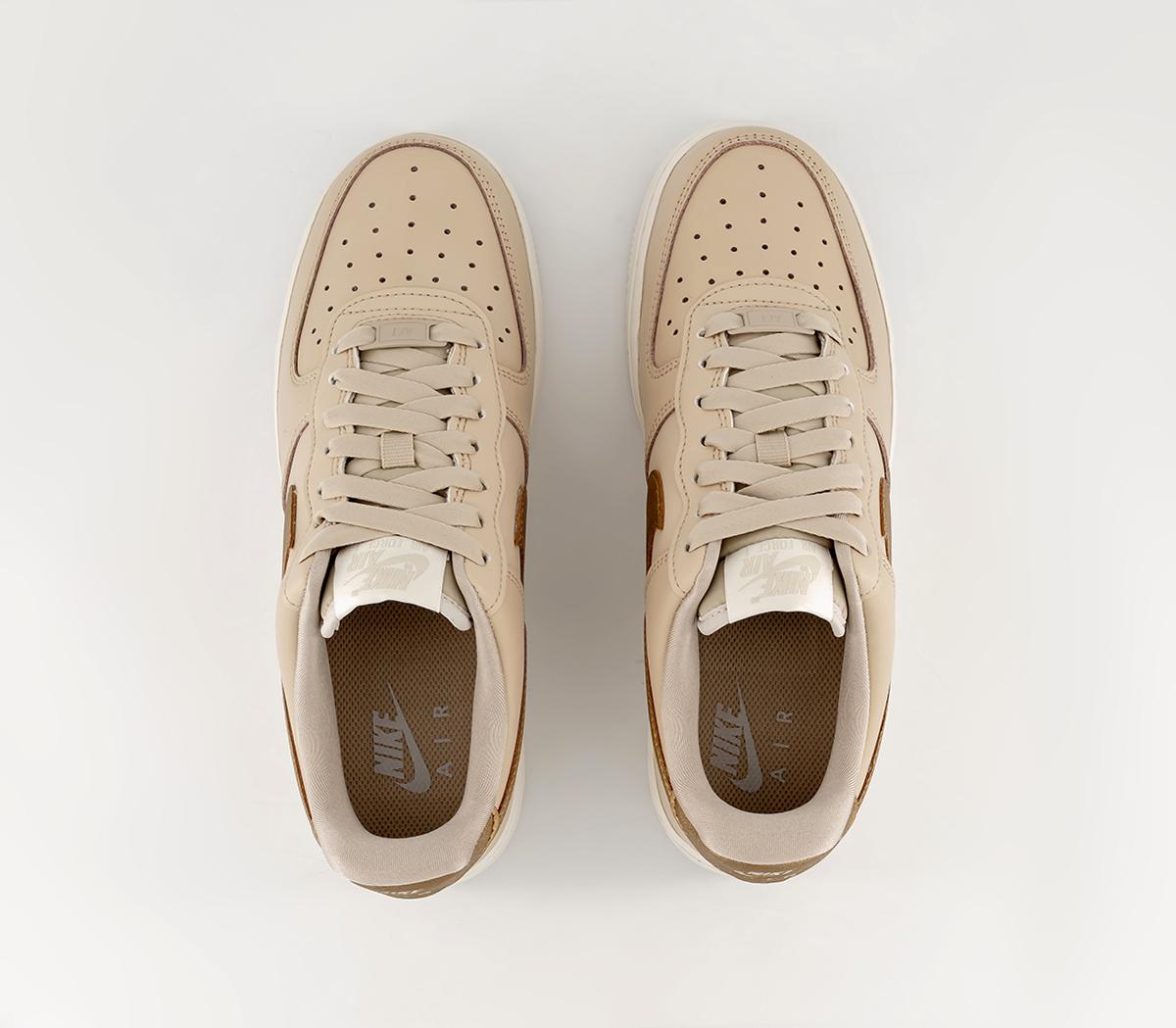 Nike Air Force 1 07 Trainers Sanddrift Metallic Gold Phantom