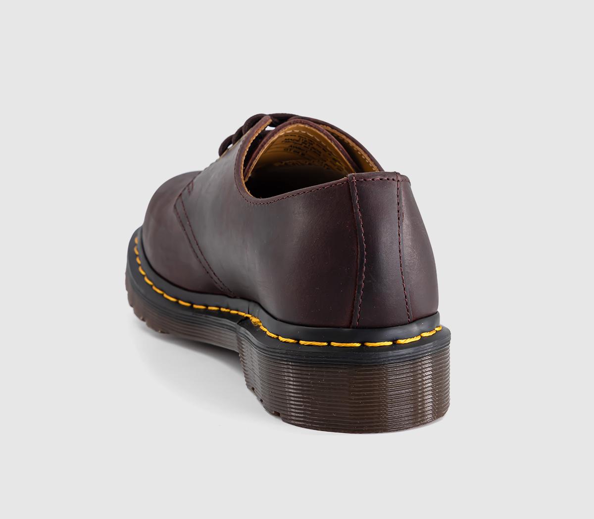 Dr. Martens3 Eyelet ShoesCherry Red Crazy Horse