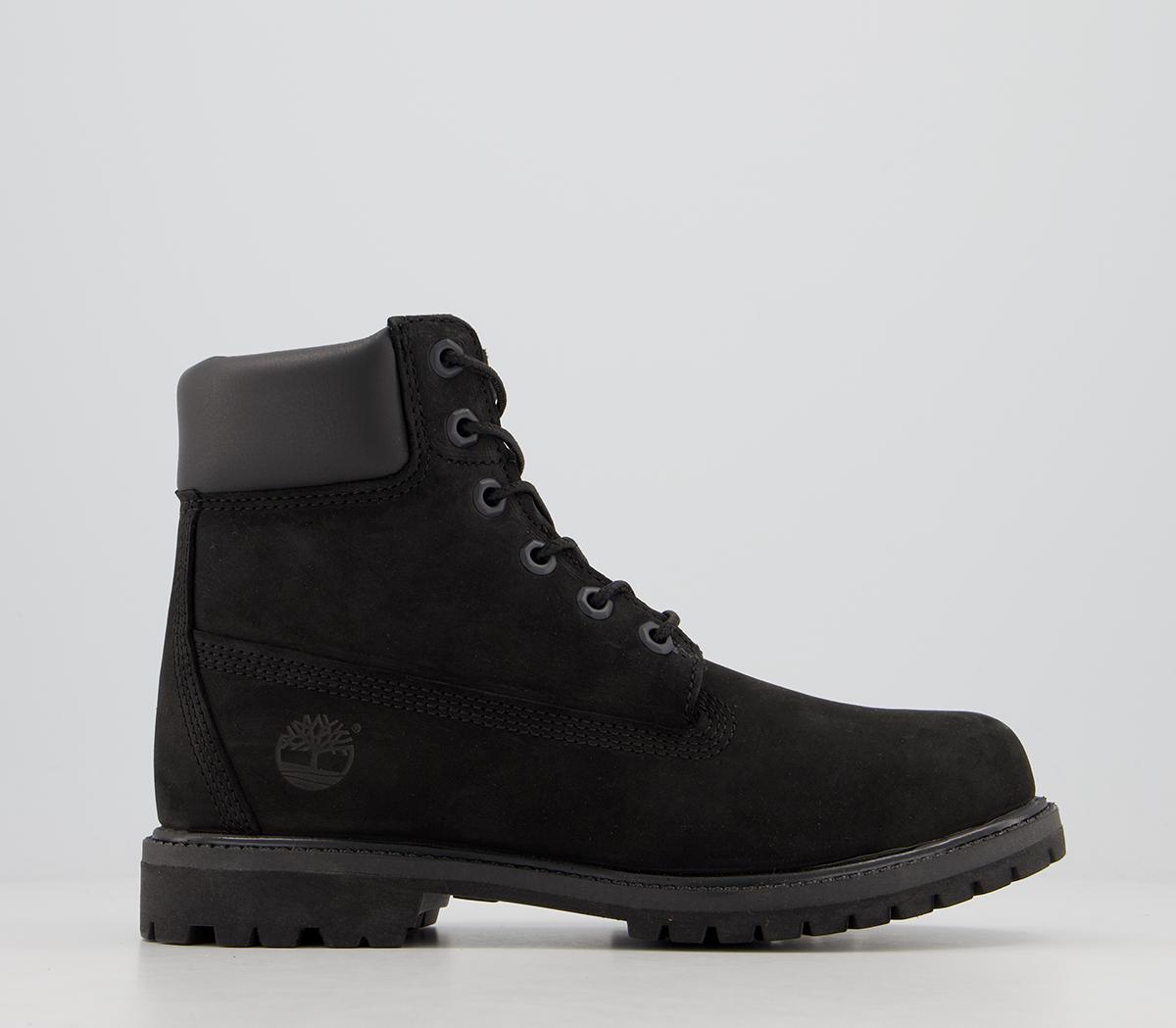 Timberland Premium 6 Inch Boots F Black - Women's Ankle Boots