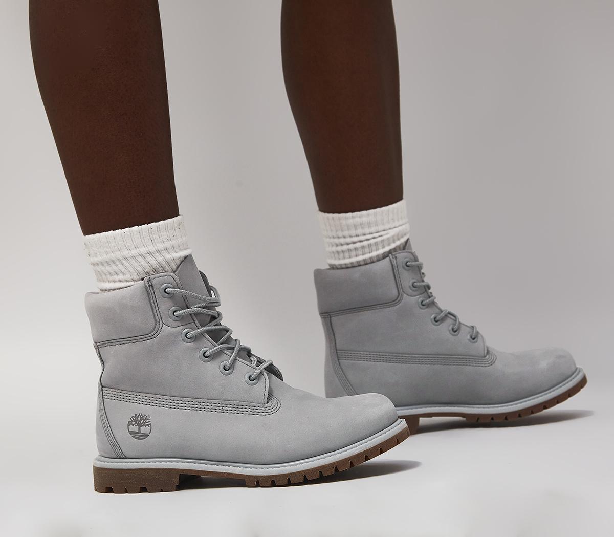 TimberlandPremium 6 Inch BootsLight Grey Nubuck
