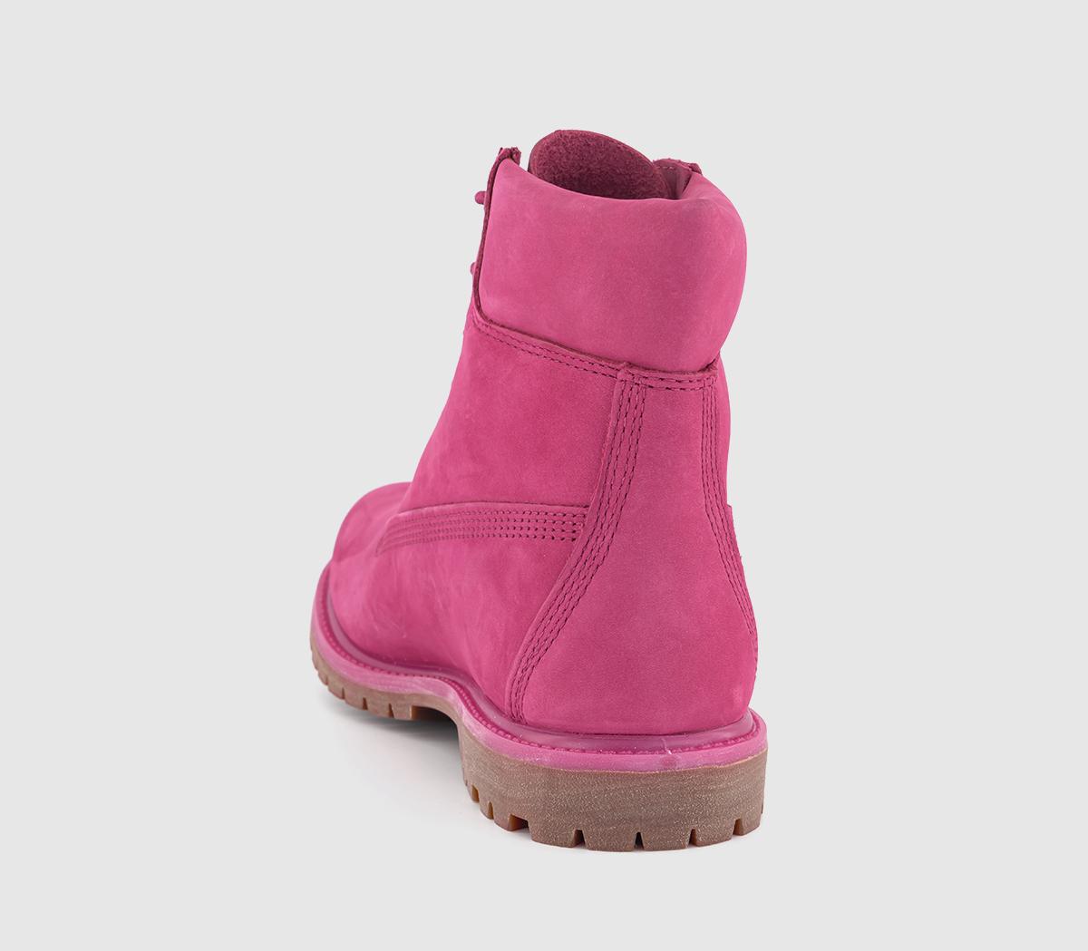 TimberlandPremium 6 Inch BootsDark Pink Nubuck